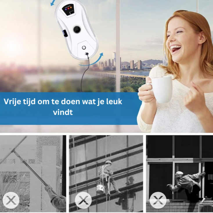ClearWave™ Stralend schone ramen zonder moeite